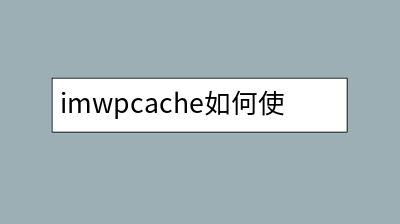 imwpcache如何使用ssi技术在所有页面展示最新文章