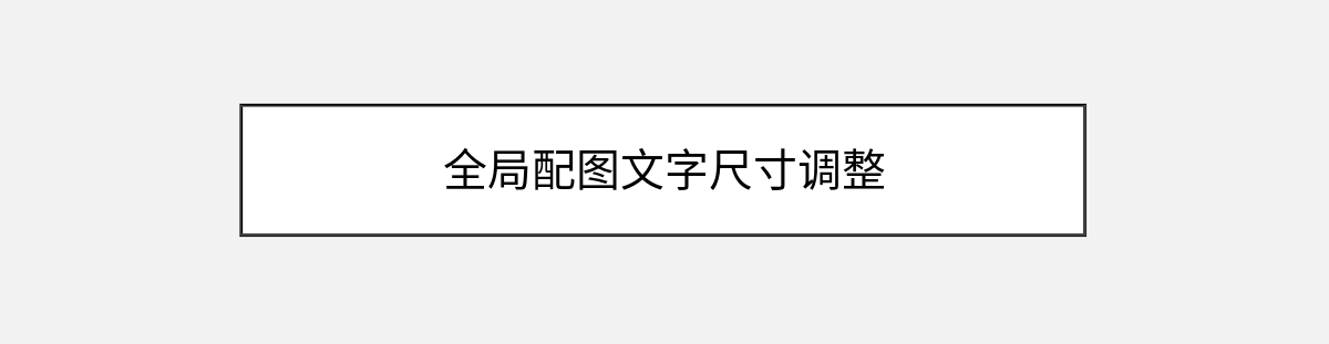 全局配图文字尺寸调整